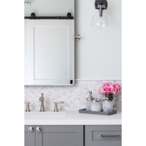 MARBLE - 0.625X1.18/12X12, WINTER FROST WINTER FROST, POLISHED